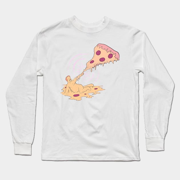 Pizza, the Creation Long Sleeve T-Shirt by Thedakarts